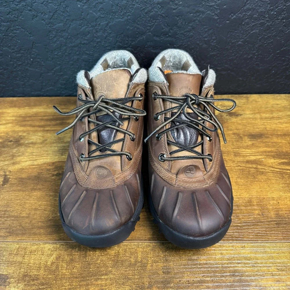 Timberland‎ Smartwool 87121 Brown Leather Waterproof Hiking Shoes Mens 10M